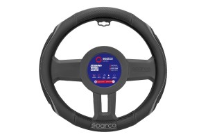 Κάλυμμα Τιμονιού Αυτοκινήτου Συνθετικό Φορετό Μαύρο / Γκρι Sparco Medium 38cm Κάλυμμα Τιμονιού Αυτοκινήτου Συνθετικό Φορετό Μαύρο / Γκρι Sparco Medium 38cm