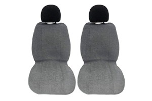 Πλατοκαθίσματα Αυτοκινήτου Πετσετέ Super Fresh Γκρι 2 Τεμάχια