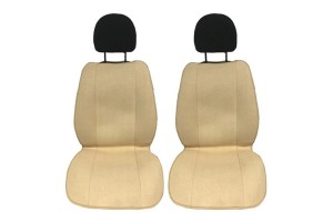 Πλατοκαθίσματα Αυτοκινήτου Πετσετέ Super Freshμπεζ 2 Τεμάχια