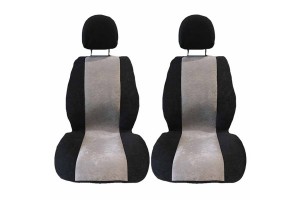 Πλατοκαθίσματα Αυτοκινήτου Alcadara Μαύρο-Γκρι 2 Τεμάχια