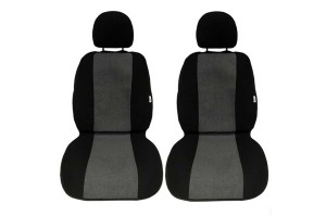 Πλατοκαθίσματα Αυτοκινήτου Πετσετέ Super Fresh Μαύρο-Γκρι2 Τεμάχια