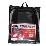 Πλατοκαθίσματα Αυτοκινήτου Πετσετέ Super Fresh Μαύρο-Γκρι2 Τεμάχια