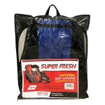 Πλατοκαθίσματα Αυτοκινήτου Πετσετέ Super Fresh Μαύρο-Μπλε2 Τεμάχια