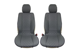 Πλατοκαθίσματα Aυτοκινήτου Δερματίνη Royal Γκρι 2 Τεμάχια