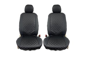 Ημικαλύμματα Καθισμάτων Aυτοκινήτου Δερματίνη Royal Μαύραζευ 2 Τεμάχια