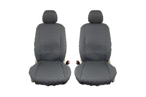 Ημικαλύμματα Καθισμάτων Aυτοκινήτου Δερματίνη Royal Γκριζευ 2 Τεμάχια