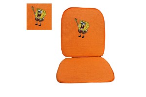 Πλατοκάθισμα Αυτοκινήτου Ψάθα Μπομπ Σφουγγαράκης Tετραγωνοπαντελονής Πορτοκαλί 1 Τεμάχιο