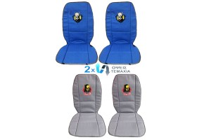 Πλατοκαθίσματα Αυτοκινήτου Διπλής Όψης Dc Comics Batman Urban Legend Μπλε-Γκρι 2 Τεμάχια