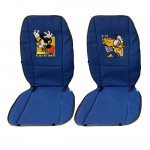 Πλατοκαθίσματα Αυτοκινήτου Διπλής Όψης Disney Mickey Mouse - Donald Duck Μπλε - Γκρι 2Τμχ