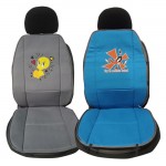 Πλατοκαθίσματα Αυτοκινήτου Διπλής Όψης Looney Tunes Γκρι Tweety - Μπλε Daffy Duck 1Τμχ