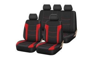 Καλύμματα Αυτοκινήτου Super Sport All In One Μαύρο-Κόκκινο Σετ 11 Τεμάχια