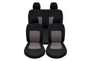 Καλύμματα Αυτοκινήτου Prime Full Μαύρο-Γκρι Σετ 10 Τεμάχια