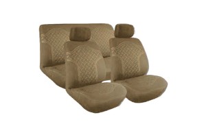 Καλύμματα Αυτοκινήτου Road Racer 60/40Μπεζ Σετ 8 Τεμάχια
