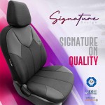 Καλύμματα Αυτοκινήτου Otom Signature Design Universal Δερματίνη / Rachel Σετ Εμπρός / Πίσω Μαύρο Με Γκρι Ραφή SGT-2401 11 Τεμάχια