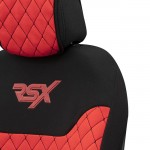 Ημικαλύμματα Καθισμάτων Αυτοκινήτου Otom Rsx Sport Ύφασμα Κεντητό Καπιτονέ Κόκκινο / Μαύρο RSXL-104 2 Τεμάχια