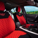 Ημικαλύμματα Καθισμάτων Αυτοκινήτου Otom Rsx Sport Ύφασμα Κεντητό Καπιτονέ Κόκκινο / Μαύρο RSXL-104 2 Τεμάχια
