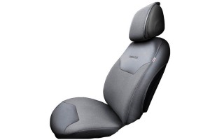 Ημικάλυμμα Αυτοκινήτου Otom "Exclusive" Από Λινό Ύφασμα Με Δερματίνη Σκούρο Γκρι EXLN-102 1 Τεμάχιο