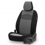 Καλύμματα Αυτοκινήτου Otom Smart Design Universal Ύφασμα / Δερματίνη Σετ Εμπρός / Πίσω Μαύρο / Γκρι SLTSMT102-NZ 11 Τεμαχίων