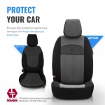 Καλύμματα Αυτοκινήτου Otom Smart Design Universal Ύφασμα / Δερματίνη Σετ Εμπρός / Πίσω Μαύρο / Γκρι SLTSMT102-NZ 11 Τεμαχίων