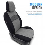 Καλύμματα Αυτοκινήτου Otom Smart Design Universal Ύφασμα / Δερματίνη Σετ Εμπρός / Πίσω Μαύρο / Γκρι SLTSMT102-NZ 11 Τεμαχίων