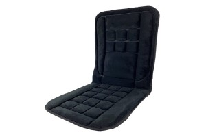 Πλατοκάθισμα Aυτοκινήτου Γουνάκι Μαύρο 1 Τεμάχιο