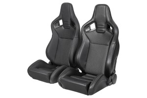 Καθισμα Ανακλινομενο Δερματινη / Υφασμα - Δεξι