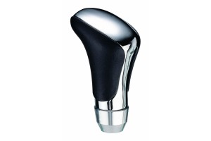 Πόμολο Λεβιέ Ταχυτήτων Universal Μαύρο Με Νίκελ Οβάλ Για Κανονική Όπισθεν 37063