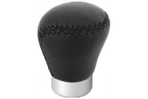 Πόμολο Λεβιέ Ταχυτήτων Universal Μαύρο Με Μαύρες Ραφές Οβάλ Για Κανονική Όπισθεν 37081