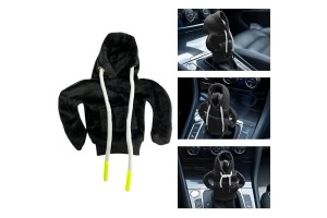 Διακοσμήτικο Κάλυμμα Universal "Φούτερ Με Κουκούλα" Μαύρο Για Πόμολο Ταχυτήτων