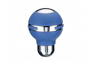 Πόμολο Λεβιέ Ταχυτήτων Μπλε Με Νίκελ Στεφάνι