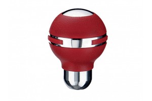 Πόμολο Λεβιέ Ταχυτήτων Κόκκινο Με Νίκελ Στεφάνι