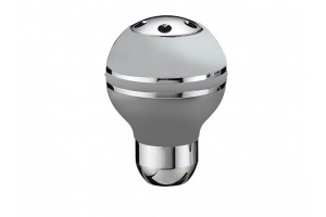 Πόμολο Λεβιέ Ταχυτήτων Ασημί Με 2 Νίκελ Στεφάνια Και Βίδες