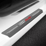 Διακοσμητικά Εσωτερικά Μασπιέ Πόρτας Carbon Look Audi Αυτοκόλλητα 4 Τεμάχια