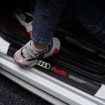 Διακοσμητικά Εσωτερικά Μασπιέ Πόρτας Carbon Look Audi Αυτοκόλλητα 4 Τεμάχια