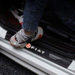 Διακοσμητικά Εσωτερικά Μασπιέ Πόρτας Carbon Look Fiat Αυτοκόλλητα 4 Τεμάχια