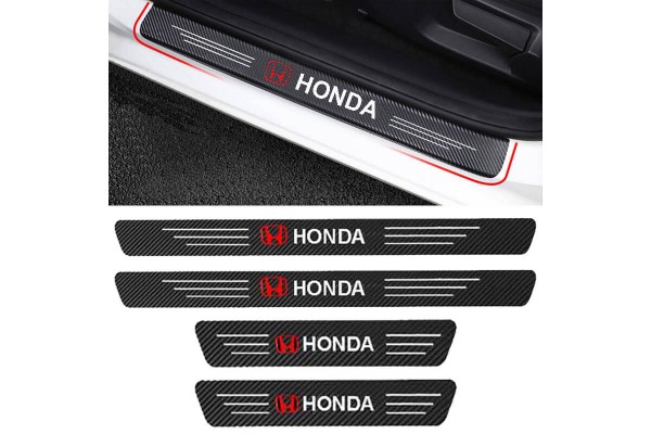 Διακοσμητικά Εσωτερικά Μασπιέ Πόρτας Carbon Look Honda Αυτοκόλλητα 4 Τεμάχια