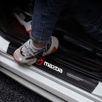 Διακοσμητικά Εσωτερικά Μασπιέ Πόρτας Carbon Look Mazda Αυτοκόλλητα 4 Τεμάχια