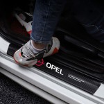 Διακοσμητικά Εσωτερικά Μασπιέ Πόρτας Carbon Look Opel Αυτοκόλλητα 4 Τεμάχια