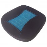 Μαξιλαράκι Καθίσματος Gel Μαύρο / Μπλε 41x38x5,5cm 1 Τεμάχιο