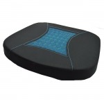 Μαξιλαράκι Καθίσματος Gel Μαύρο / Μπλε 41x38x5,5cm 1 Τεμάχιο