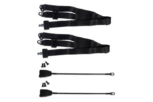 Ζώνες Ασφαλείας 3 Σημείων Απλές 273cm +55cm Μπαστούνι 2 Τεμάχια