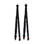 Ζώνες Ασφαλείας 3 Σημείων Απλές 273cm +55cm Μπαστούνι 2 Τεμάχια