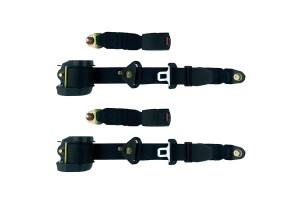 Ζώνες Ασφαλείας 3 Σημείων Αυτόματες Πισινές 280cm +24cm Ιμάντας 2 Τεμάχια