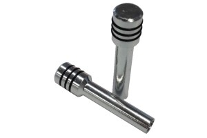 Αφάλειες Πόρτας Αυτοκινήτου Αλουμινίου Ασημί Με Μαύρες Ρίγες 2Τμχ