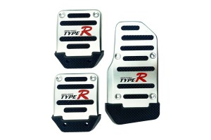 Πεντάλ Αλουμινίου Universal Ασημί - Μαύρο Σετ 3 Τεμάχια