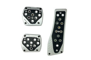 Πεντάλ Αλουμινίου Universal Art-21962 Ασημί - Μαύρο Σετ 3 Τεμάχια