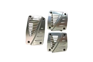 Πεντάλ Αλουμινίου Universal Χρωμίου Σετ 3 Τεμάχια