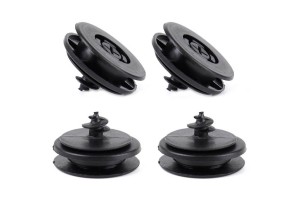 Stopper Clips Amio (02491) Universal Για Πατάκια Αυτοκινήτου Μαύρα 4Τμχ