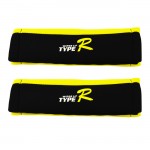 Προστατευτικά Type-R Για Τη Ζώνη Ασφαλείας Του Αυτοκινήτου Κίτρινο-Μαύρο 2Τμχ