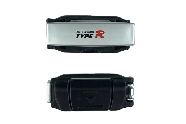 Στοπ Ζώνης Ασφαλείας Ασημί Type-R TR-2538 2 Τεμάχια